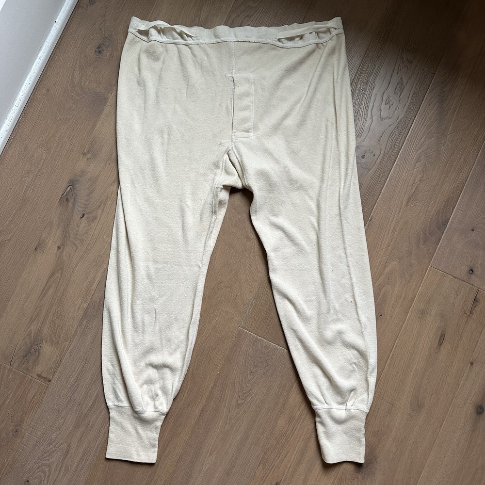 Vtg 1950s US‎ Military Issue Wool Thermal Insulated Underwear Bottoms